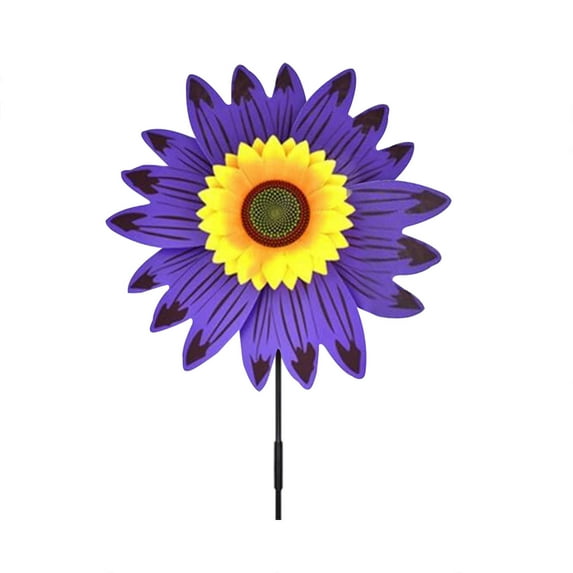 Sunflower 𝐋awn 𝐏inwheels Wind 𝐒pinners Large Windmill 𝐏inwheel for Garden,Yard, Party Outdoor Decor (Sunflower Pinwheels)