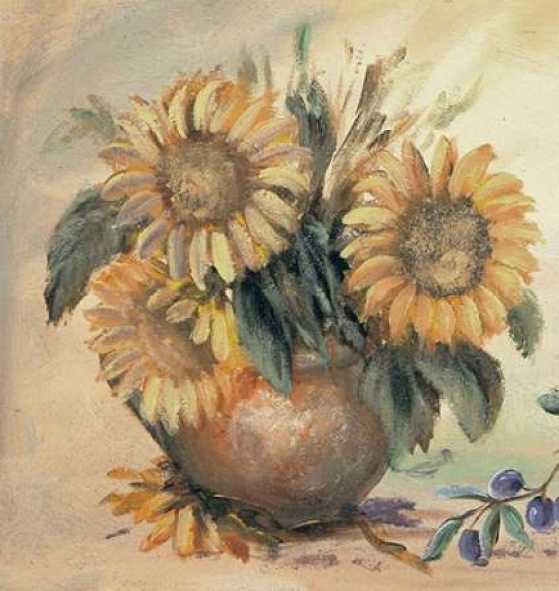 Sunflower bouquet ll Canvas Art - Katharina Schottler (24 x 24)