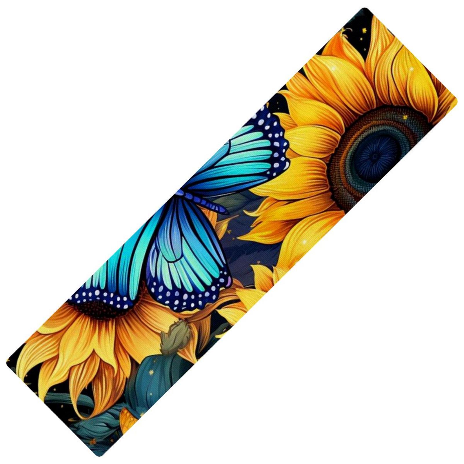 Butterfly Runner Rug Sunflower butterfly 15.7