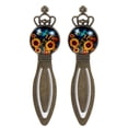 thumbnail image 1 of Sunflower butterfly Set of 2 Vintage Copper Crown-Shaped Bookmarks - Stainless Steel Material - Ideal Gift for Book Lovers and Readers - Includes Book Marks and Book Markers, 1 of 5