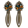 thumbnail image 1 of Sunflower butterfly Vintage Copper-Colored Lace Bookmarks - Stainless Steel Reading Accessories - Set of 2 Bookmarks for Book Lovers, 1 of 5