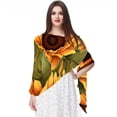 thumbnail image 1 of Sunflower seamless printing Chic Chiffon Hair Scarf for Women - 180*73 (70.86*28.7in) Translucent Silk Wrap - Light and Breathable Fashion Headband Accessory, 1 of 1