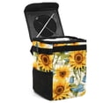 thumbnail image 1 of Sunflower seamless printing Foldable Car Trash Can with Lid, Leak-Proof Hanging Storage Bag - Car Trash Bin, Mini Trash Can, 1 of 6