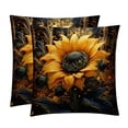 thumbnail image 1 of Sunflower seamless printing Velvet Throw Pillow Covers Set of 2 - 16x16, 18x18, 20x20 Inches - Unique Patterns - Bed Pillow Inserts Included for Various Occasions, 1 of 6