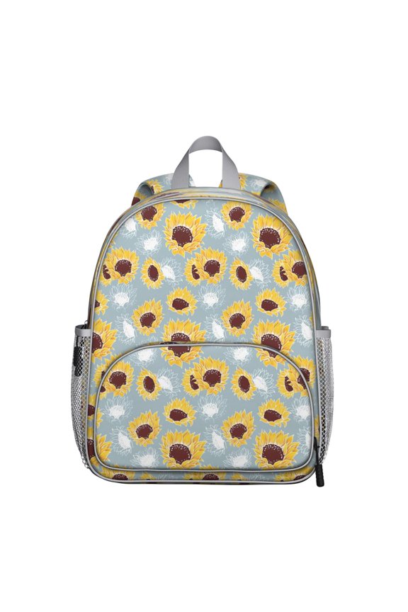 Sunflower with Inspirational Quote Backpack - Ergonomic Padded Student Daypack for Teens