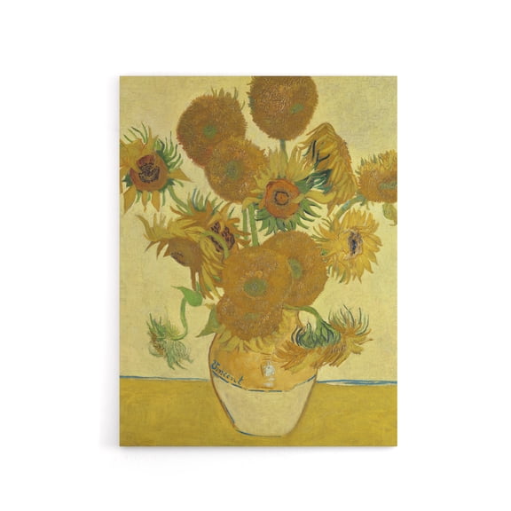 Sunflowers 1888 Floral Painting Van Gogh Vintage Canvas Wall Art 24X32"
