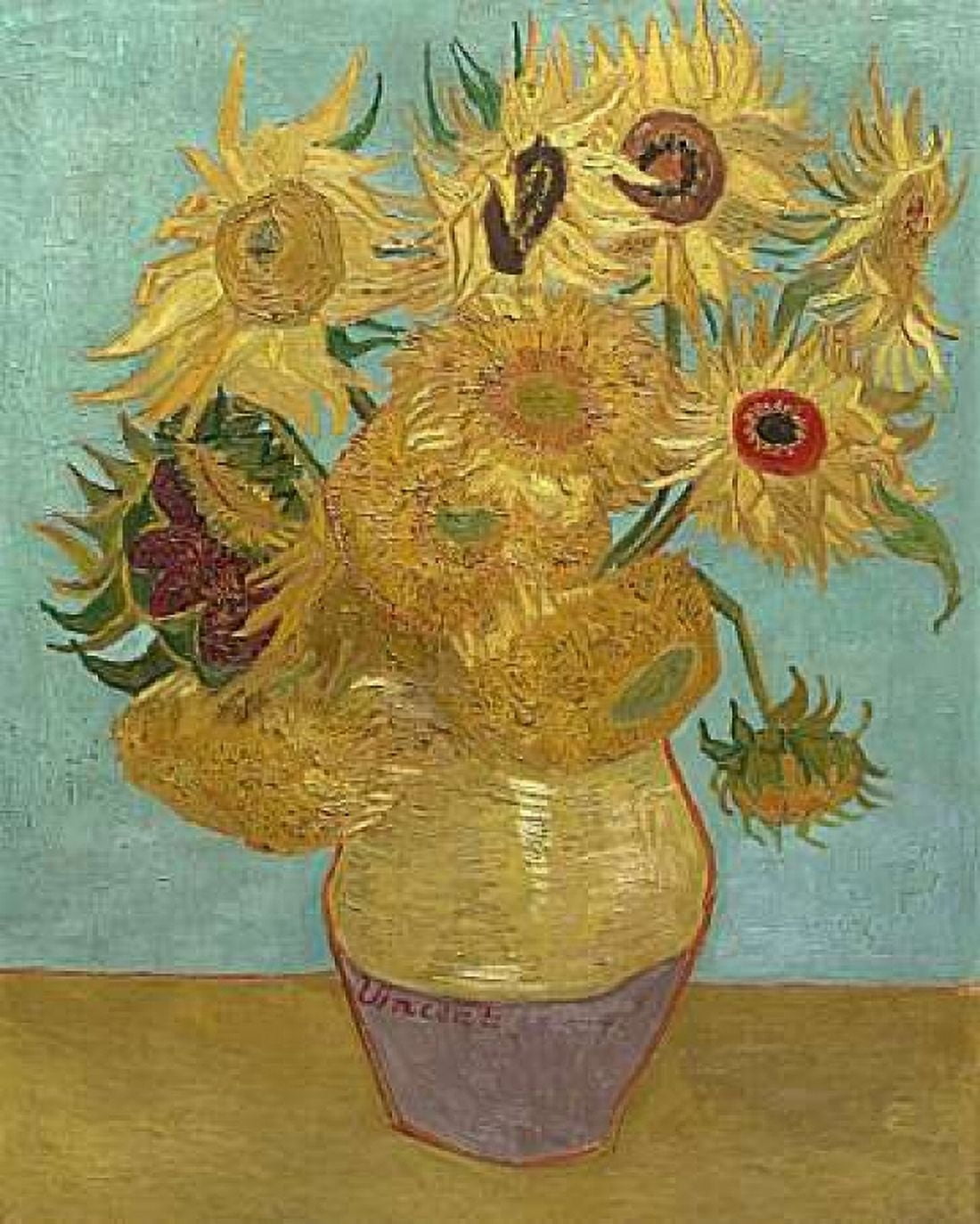 Sunflowers 1889 Canvas Art - Vincent Van Gogh (24 x 30)