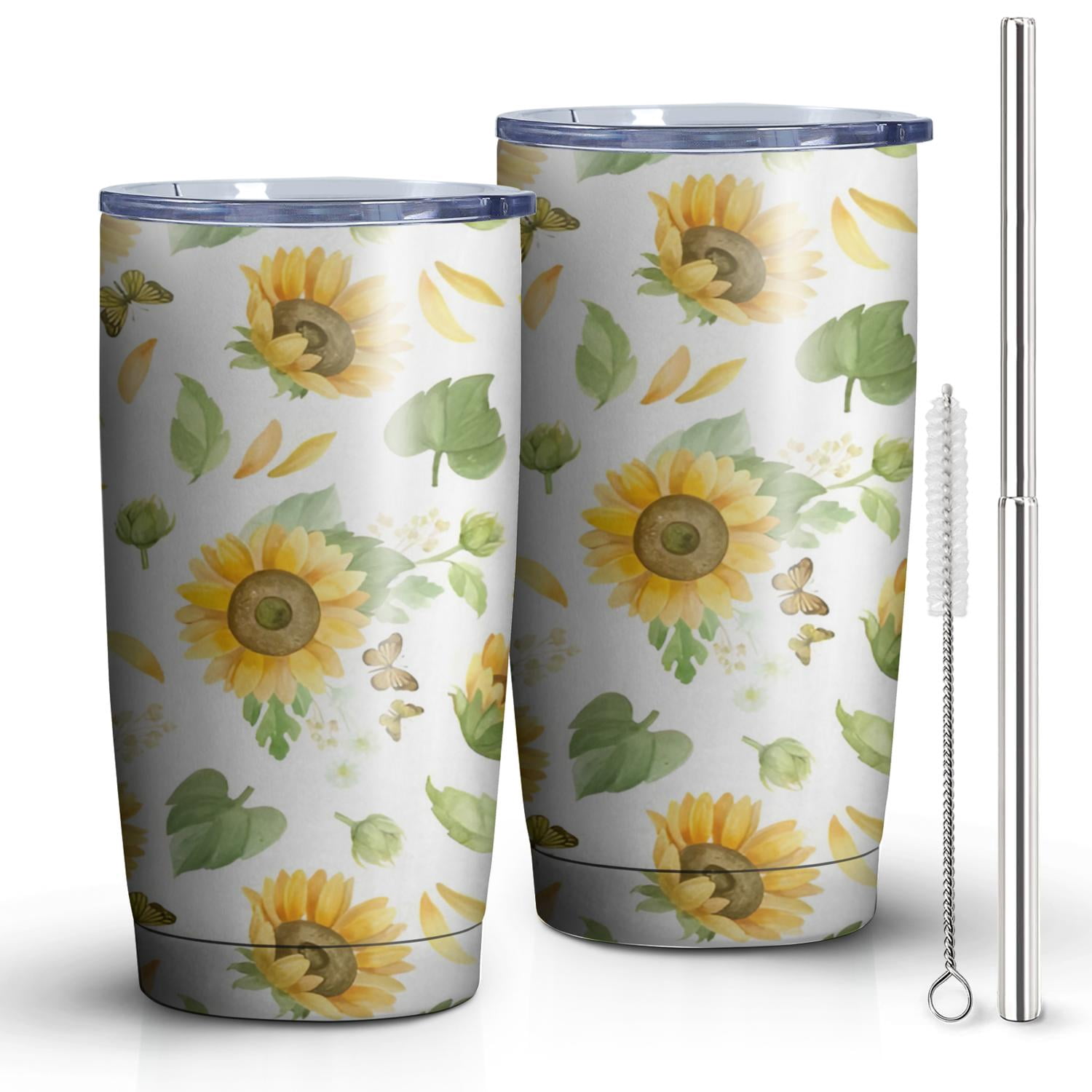 Sunflowers 20oz Tumbler Stainless Steel Double Wall Vacuum Insulated ...