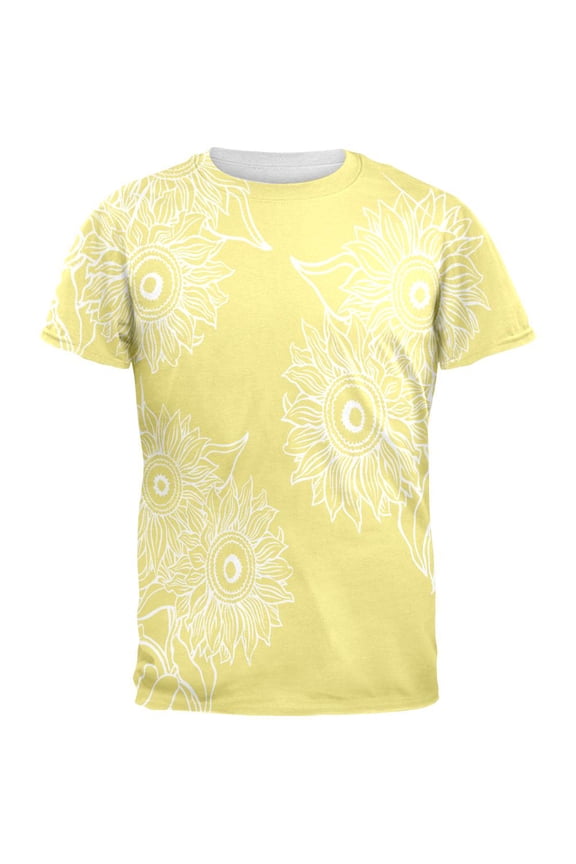 Sunflowers All Over Adult T-Shirt - Medium