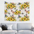 thumbnail image 1 of Sunflowers Bird Butterfly Tapestry for Bedroom - Tapestry Wall Hanging Wall Tapestry for Dorm Wall Decor Home Decoration , Aesthetic Funny Tapestry 29 x 37in, 1 of 5