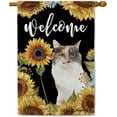 thumbnail image 1 of Sunflowers Calico Cats House Flag Cat Floral Spring Summer Decor Flag for Outdoor Yard Double Side 28X40 Inch Style 1, 1 of 6