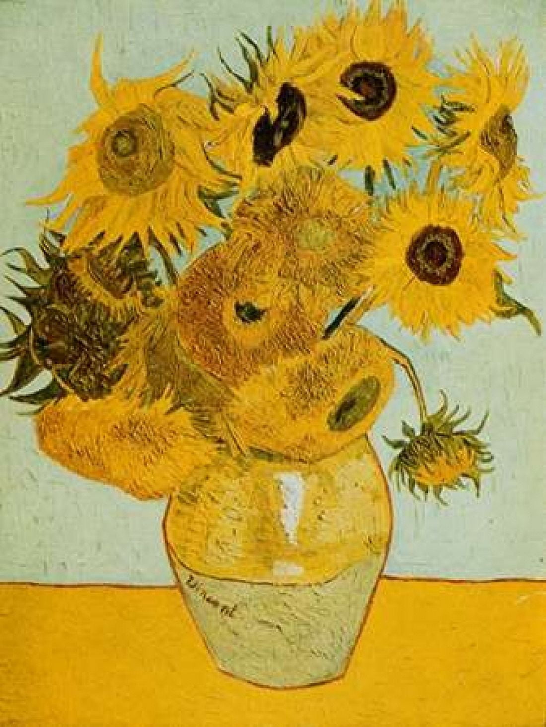 Sunflowers Canvas Art - Vincent Van Gogh (22 x 28)