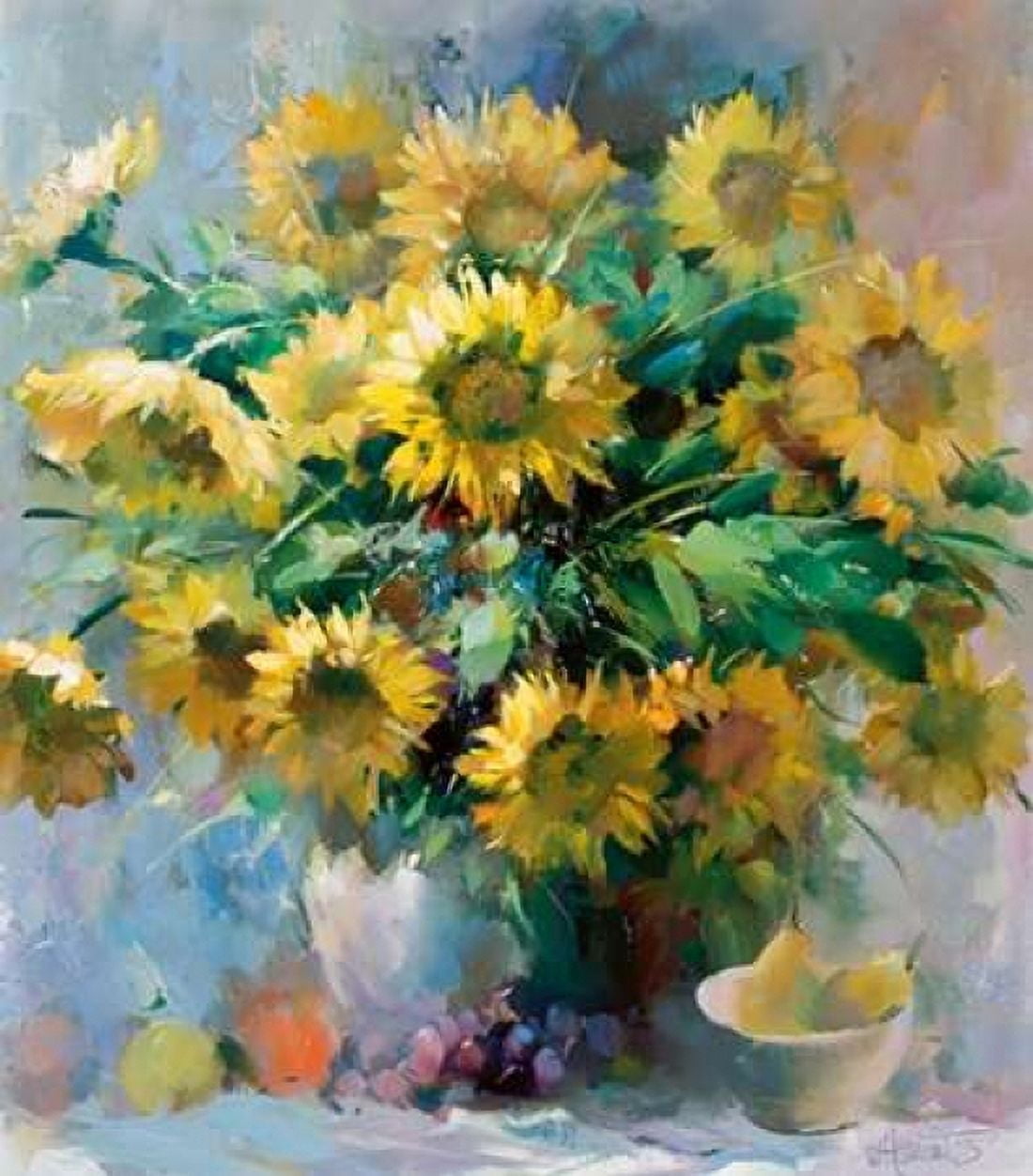 Sunflowers Canvas Art - Willem Haenraets (24 x 24)