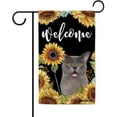 thumbnail image 1 of Sunflowers Cat Garden Flag Cat Floral Spring Summer Decor Flag for Outdoor Yard Double Side 12.5X18 Inch Style 3, 1 of 6
