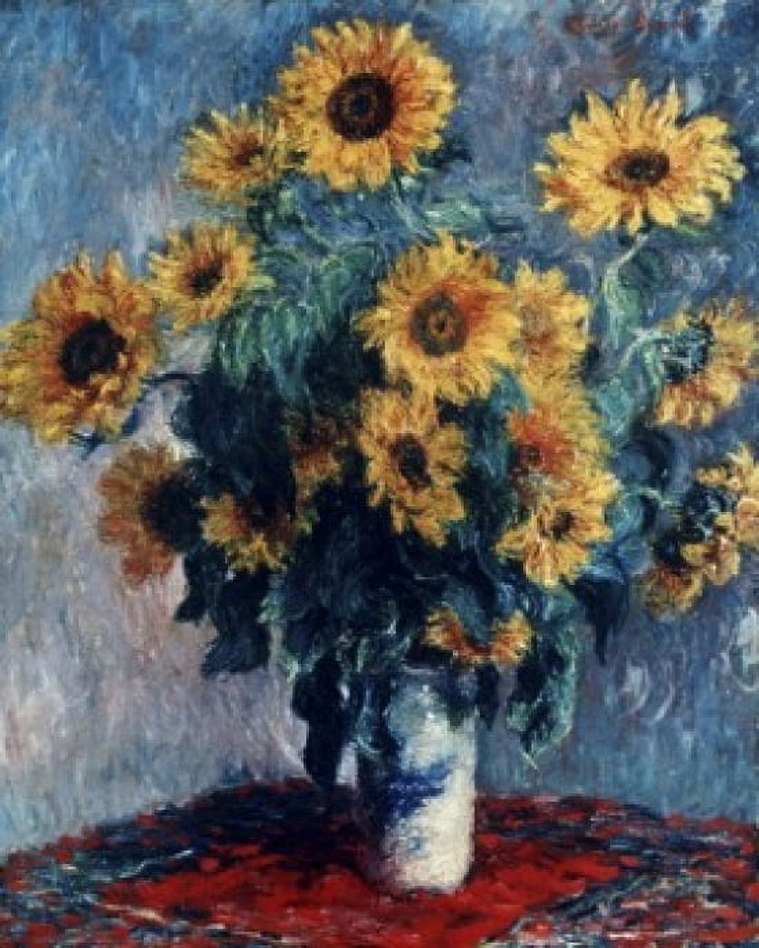 Sunflowers Claude Monet (1840-1926French) Oil on Canvas Metropolitan Museum of Art New York City New York USA Canvas Art - Claude Monet (18 x 24)
