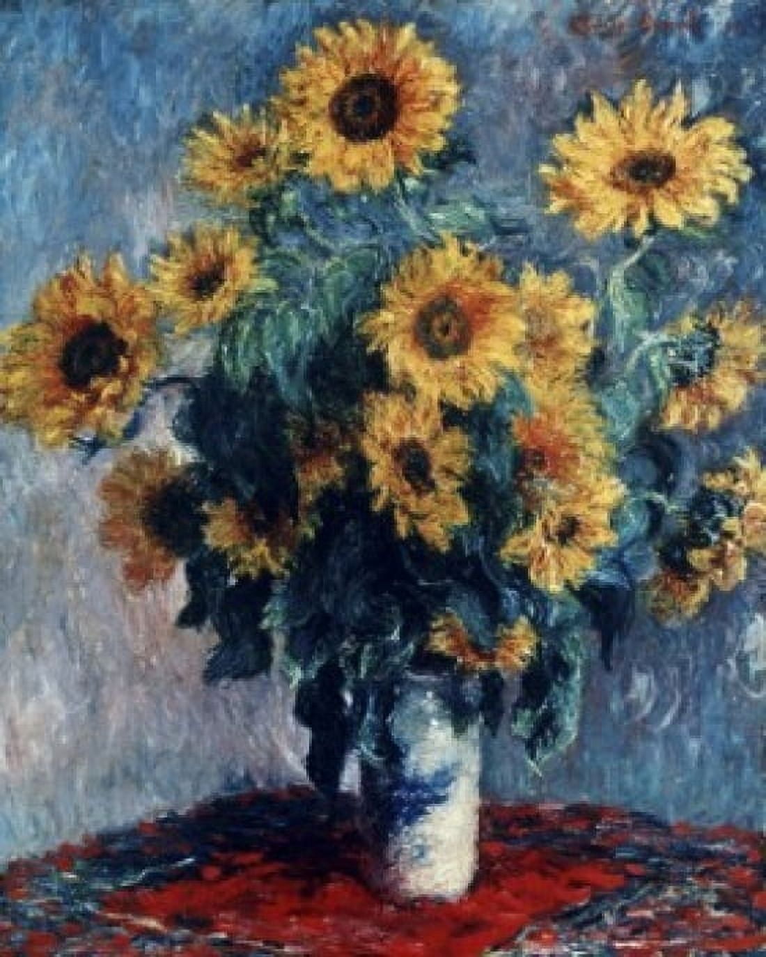 Sunflowers Claude Monet (1840-1926French) Oil on Canvas Metropolitan Museum of Art New York City New York USA Canvas Art - Claude Monet (24 x 36)
