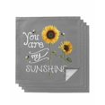 thumbnail image 1 of Sunflowers Cloth Napkins Set of 4 Reusable Dinner Napkins, Modern Bee You Are My Sunshine Grey Cocktail Napkin Washable Table Napkins for Wedding/Holiday Party/Baby Shower 20"x20", 1 of 7