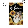 thumbnail image 1 of Sunflowers Collie Garden Flag Watercolor Dog Floral Spring Summer Decor Flag for Outdoor Yard Double Side 12.5X18 Inch, 1 of 6