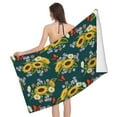 thumbnail image 1 of Sunflowers Daisy Butterfly Bath Towel, Highly Absorbent towels for bathroom Quick Drying Microfiber Bath Towels for Body, Soft Shower Towels for Sport, Yoga, SPA, Gym 27x55in, 1 of 5
