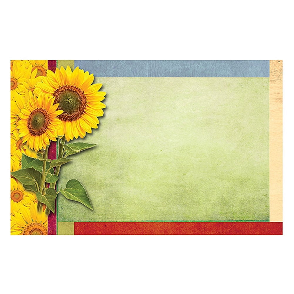 Sunflowers Enclosure Cards / Gift Tags - 3 1/2in. x 2 1/4in. - 50 Pack ...