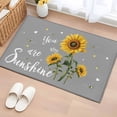 thumbnail image 1 of Sunflowers Entryway Rug 2'x3'&nbsp; Non Slip Front Door Mats, Spring Summer Bees Yellow Floral Grey Entrance Rugs Indoor Outdoor Carpet, Washable Floor Mats Small Area Rug for Bedroom Kitchen, 1 of 8
