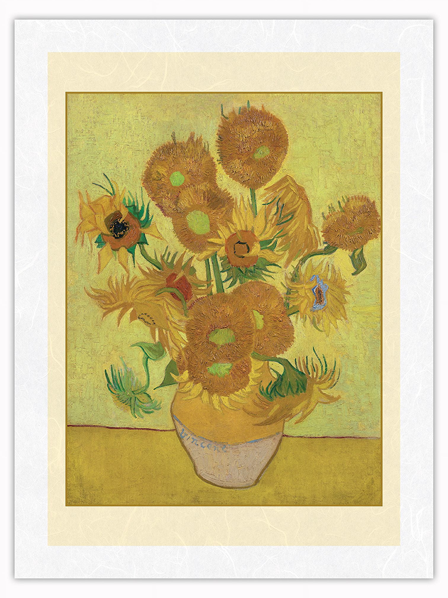 Sunflowers - From an Original Color Painting by Vincent Van Gogh c.1888 ...