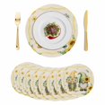 thumbnail image 1 of Sunflowers Gnomes Round 13 Inch Placemats Set of 8, Eucalyptus Spring Linen Texture HeatResistant Non Slip Place Mats for Dining Table, Wipeable Braided Kitchen Table Mats for Housewarming, 1 of 9