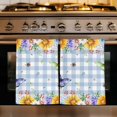 thumbnail image 1 of Sunflowers Kitchen Towels Set of 2, Spring Watercolor Flowers Butterflies Hydrangea Blue Absorbent Dish Towels for Kitchen, Microfiber Hand Towel, Quick Drying Tea Towel Decorative Dishcloths, 1 of 7