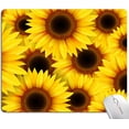 thumbnail image 1 of Sunflowers Mouse Pads, Floral Square Computer Mouse Pad with Non-Slip Rubber Base,Mouse Mat for Office Home Laptop, 1 of 6