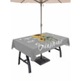 thumbnail image 1 of Sunflowers Outdoor Tablecloth - 60x102 Inch Rectangle Dining Table Cover, Spring Summer Bees Yellow Floral Grey Waterproof Outdoor Table Cloth with Umbrella Hole & Zipper for Picnic/Patio/Party, 1 of 7