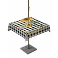 thumbnail image 1 of Sunflowers Outdoor Tablecloth - 60x60 Inch Square Dining Table Cover, Spring Summer Bees Floral Black Plaid Waterproof Outdoor Table Cloth with Umbrella Hole & Zipper for Picnic/Patio/Party, 1 of 7