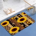 thumbnail image 1 of Sunflowers Paw Prints Leopard Print Diatomite Bath Mats Bathroom Absorbent Anti Slip Floor Mat Foot Carpet Quick Dry Shower Toilet Rug Doormat Washable, 1 of 5