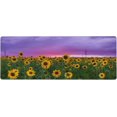 thumbnail image 1 of Sunflowers Under The Purple Sky Large Mouse Pads Rectangle Long Extended Big Stitched Edge Gaming Mousepad with Non-Slip Rubber Base for Desktop Laptop Keyboard 31.5 X 11.8 Inch, 1 of 6