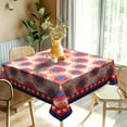 thumbnail image 1 of Sunflowers Square Table Cloth Thanksgiving Tablecloth 4th of July Table Cover Red Flower Outdoor Tablecloth Washable Table Cloths Stars Table Mat for Living Room Kitchen Picnic(52x52inch), 1 of 6