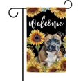thumbnail image 1 of Sunflowers Staffordshire Bull Terrier Garden Flag Watercolor Dog Floral Spring Summer Decor Flag for Outdoor Yard Double Side 12.5X18 Inch, 1 of 5