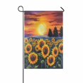 thumbnail image 1 of Sunflowers Summer Garden Flag Farm Barn Floral 12" x 18", 1 of 5