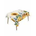thumbnail image 1 of Sunflowers Table Cloth, Waterproof Tablecloth for Rectangle Tables, Floral Green Leaves Bees Watercolor Reusable Washable Fabric Table Cover for Restaurant Kitchen Dining Tables 60"x102", 1 of 9