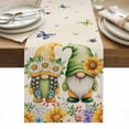thumbnail image 1 of Sunflowers Table Runner - 48 Inch Long, Kitchen Dining Table Runner Dresser Scarves, Spring Gnomes Hydrangea Daisy Botanical Beige Farmhouse Decor for Coffee Tables Wedding Party Banquet, 1 of 8