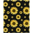 thumbnail image 1 of Sunflowers Throw Blanket -Plush Throw Super Soft Fuzzy Warm Blanket , Flannel Fleece Blankets for Sofa, Couch, Bed for All Season 50"X40", 1 of 6