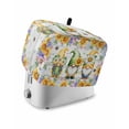 thumbnail image 1 of Sunflowers Toaster Cover 2 Slice, Small Kitchen Appliance Covers, Spring Flowers Gnomes Hydrangea Daisy Wood Toaster Oven Cover with Loop, Bread Machine Cover Polyester Dust Cover Protection, 1 of 4