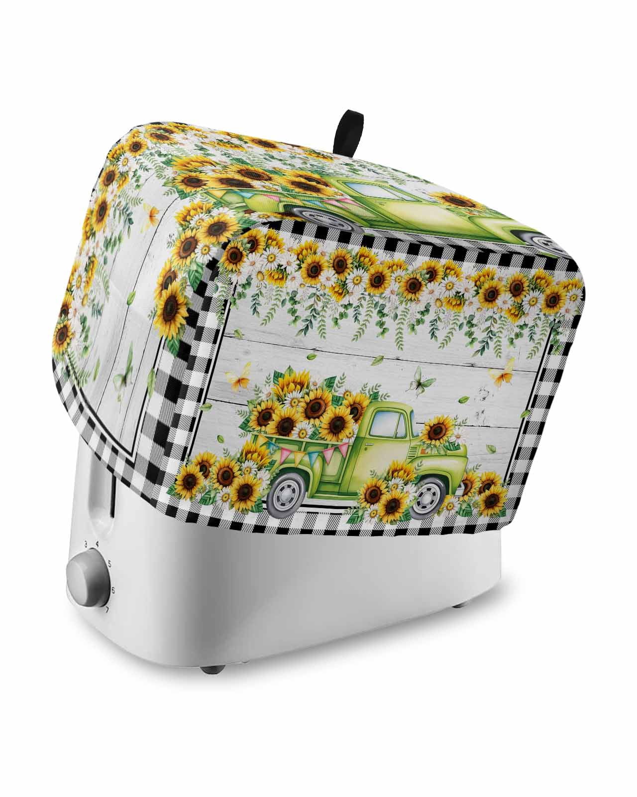 Sunflowers Toaster Cover 4 Slice, Large Kitchen Appliance Covers ...