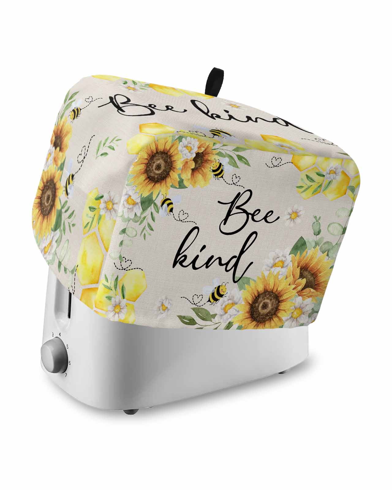 Sunflowers Toaster Cover 4 Slice, Summer Eucalyptus Leaves Honey Bee ...
