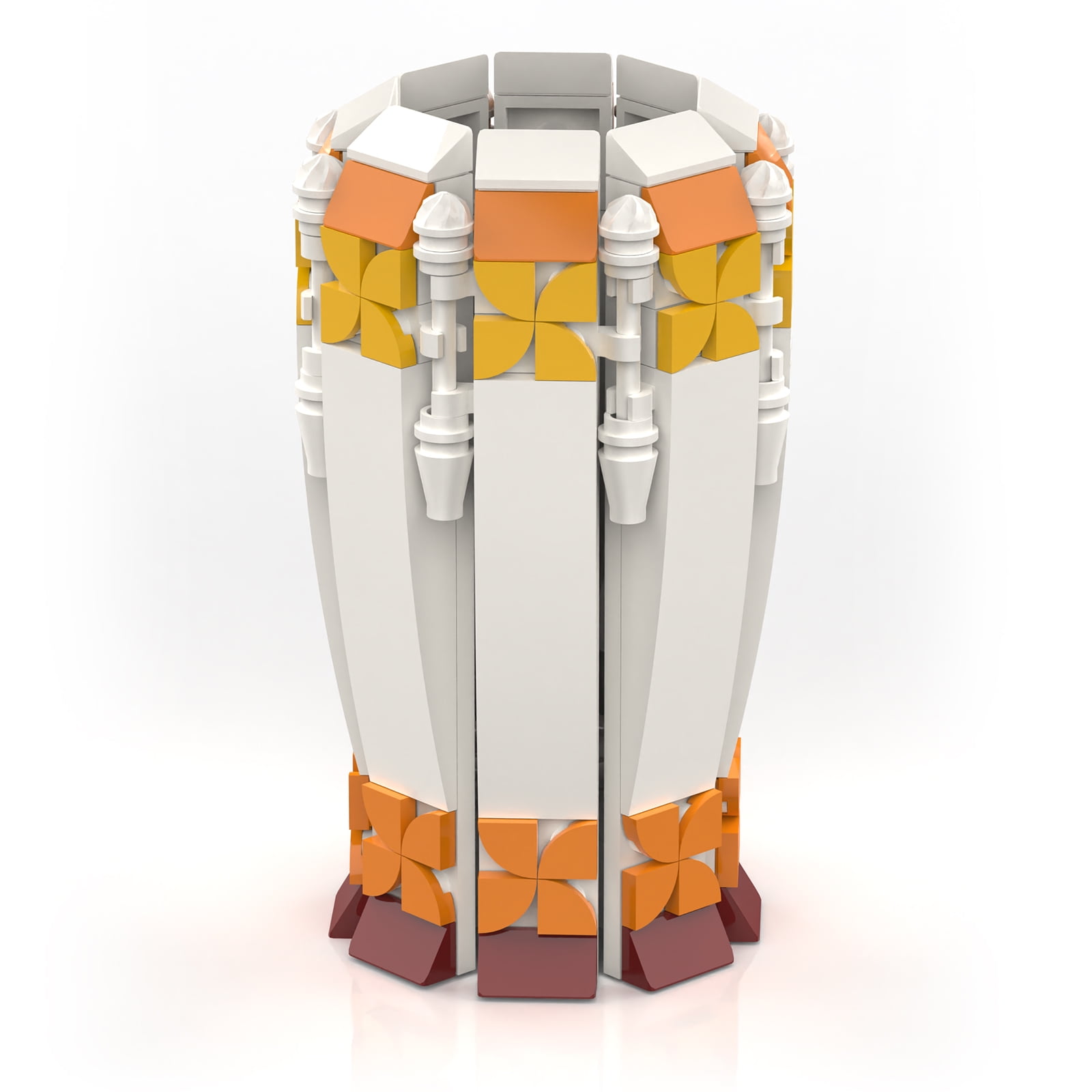 Sunflowers Vase for Lego Flower Bouquet 10280, 40646, Flower Vase