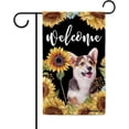 thumbnail image 1 of Sunflowers Welsh Corgi Pembroke Garden Flag Dog Floral Spring Summer Decor Flag for Outdoor Yard Double Side 12.5X18 Inch Style 1, 1 of 6