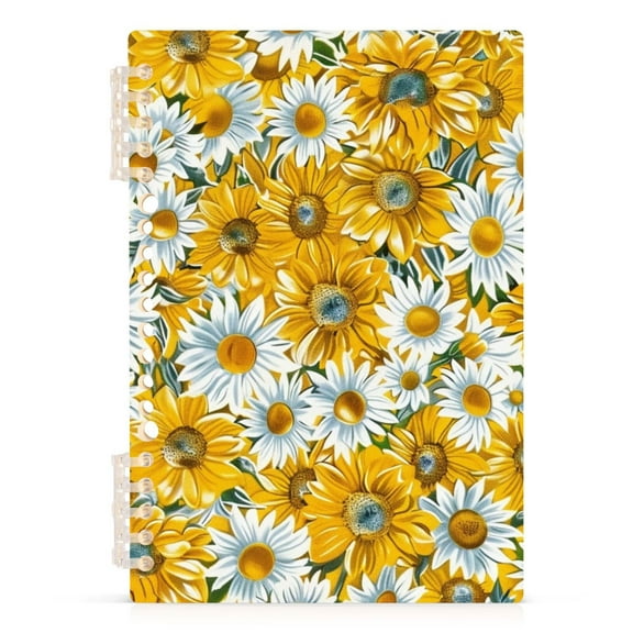 Sunflowers Yellow Spiral Journal Notebook College Ruled Notebook 8.3" x 5.7" A5 Lined Thick Paper Page