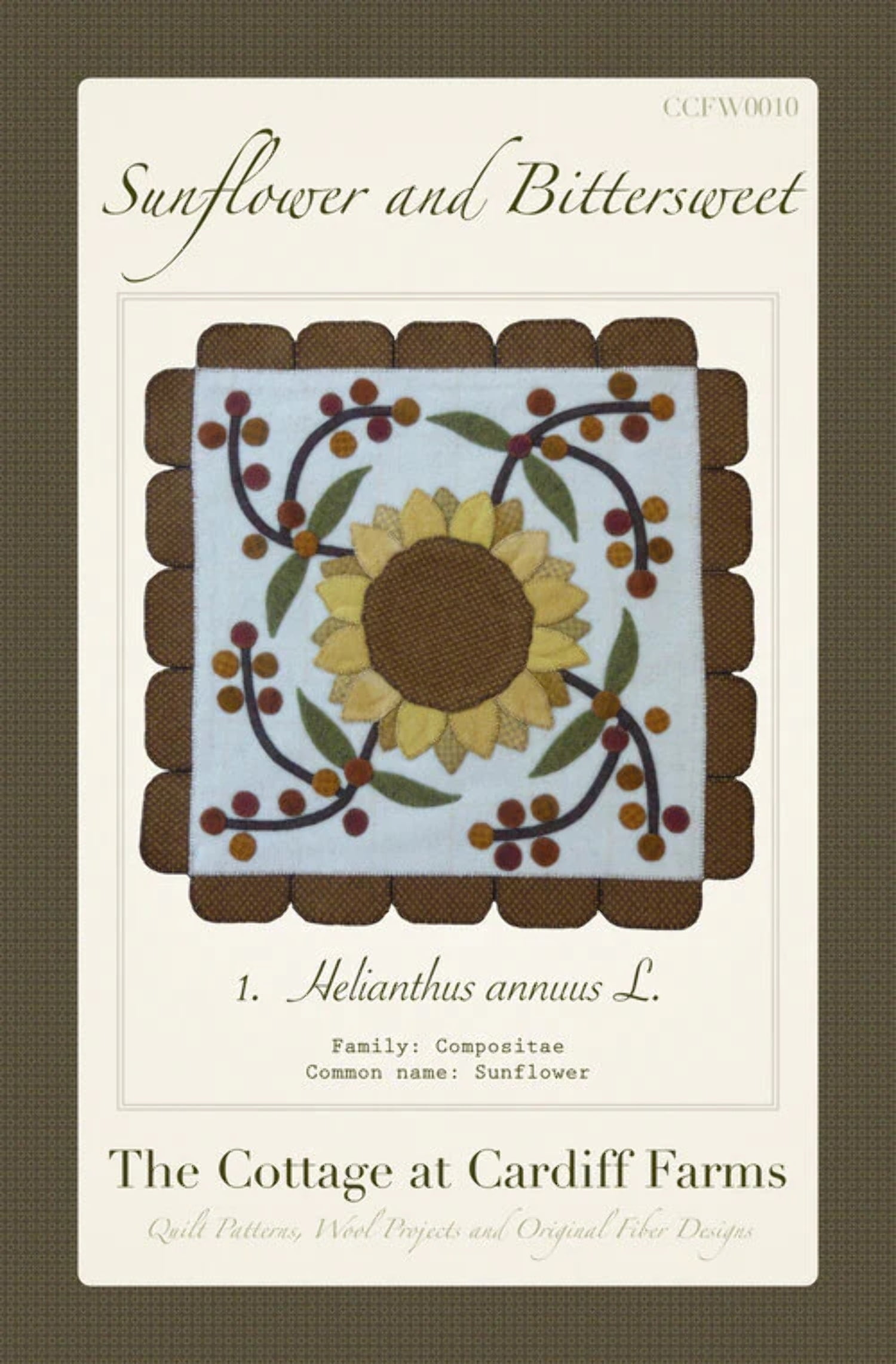 Sunflowers and Bittersweet Quilt Pattern