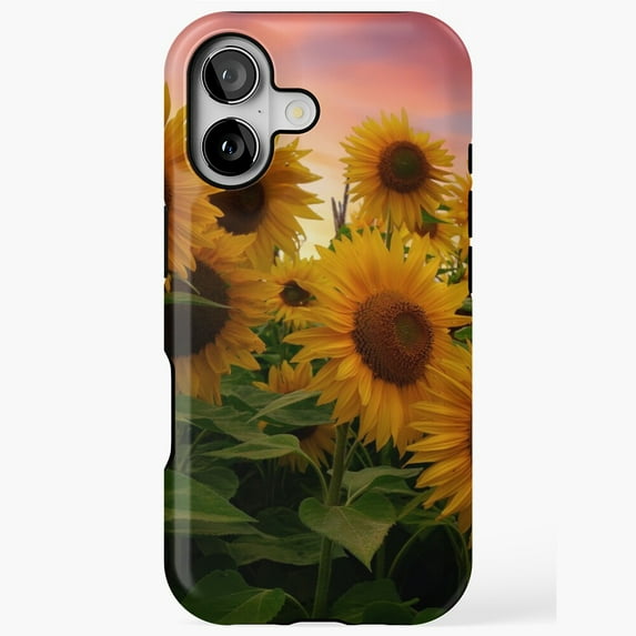 Sunflowers at Sunset Vibrant Blooming Garden Art Case iPhone 17 16 15 14 13 12 11 Pro Max