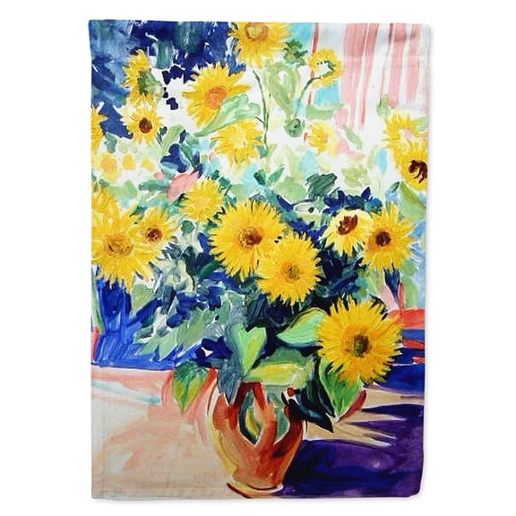 Sunflowers by Roy Avis Flag Canvas House Size