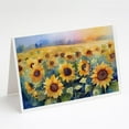thumbnail image 1 of Sunflowers in Watercolor Greeting Cards and Envelopes Pack of 8 7 in x 5 in, 1 of 3
