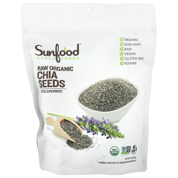 Sunfood Superfoods Organic Chia Seeds, 1.0 Lb